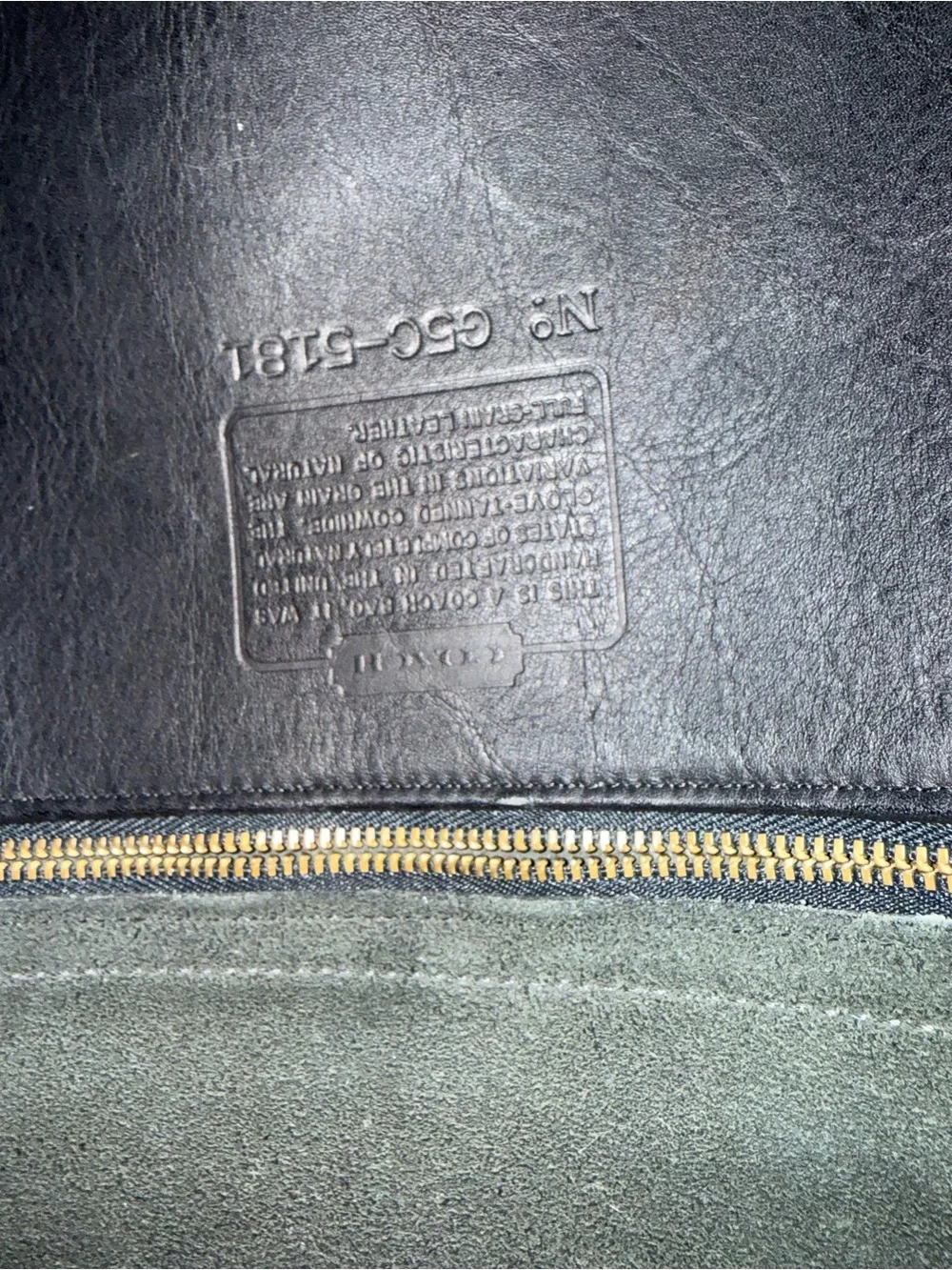 Coach Black Leather Laptop Messenger Bag with Gold Hardware